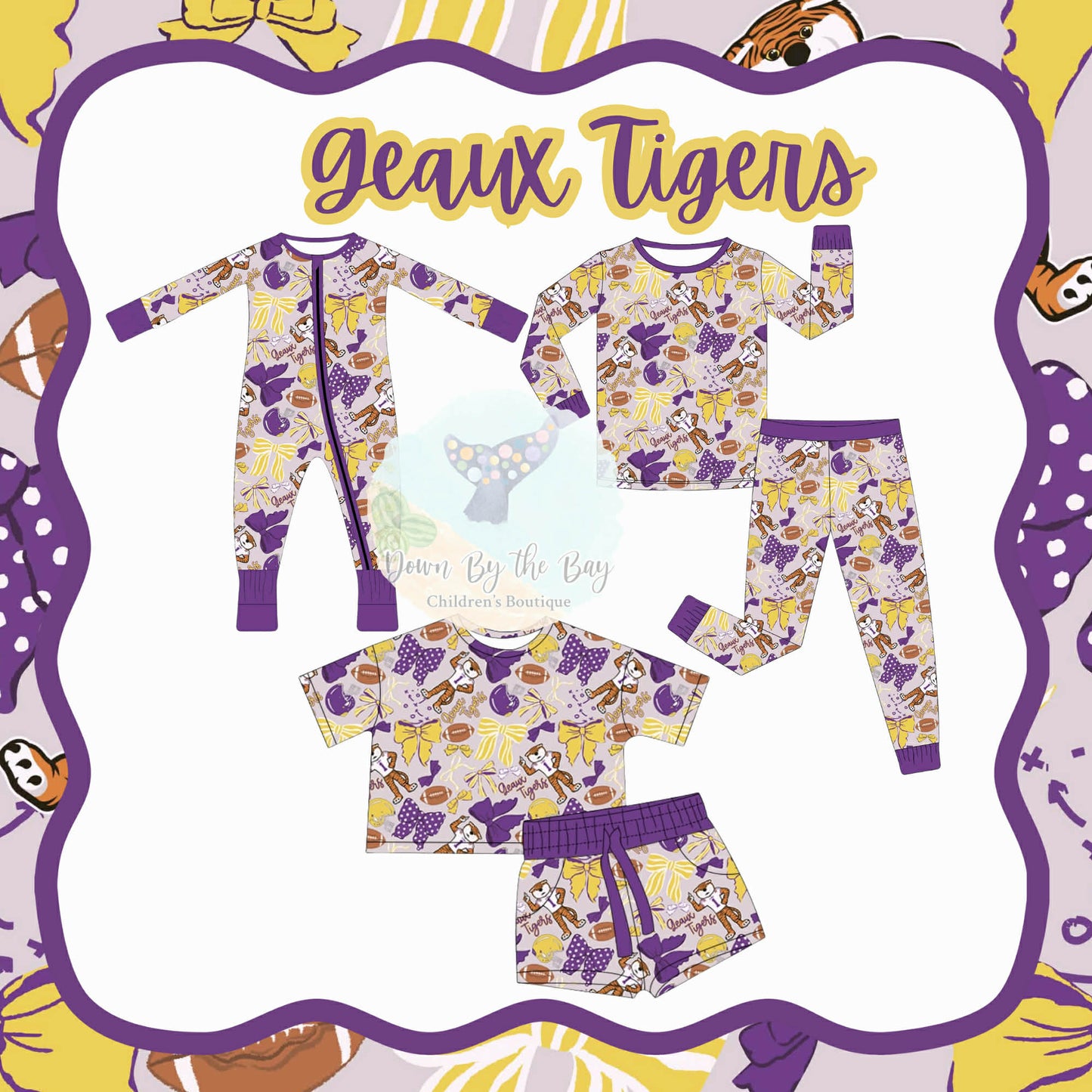 DBTB Bamboo Southern Drop: Geaux Tigers