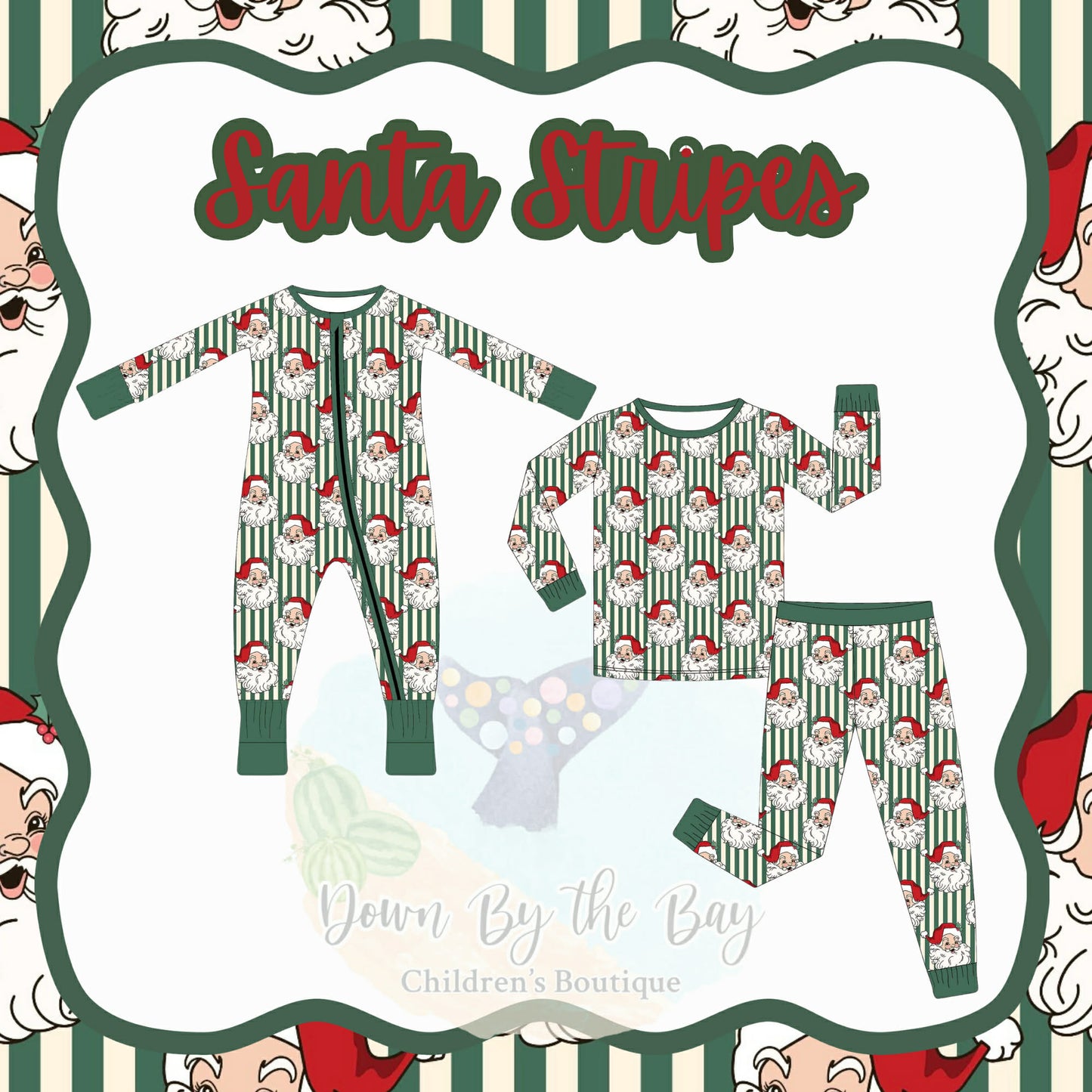 DBTB Bamboo Christmas Drop: Santa Stripes