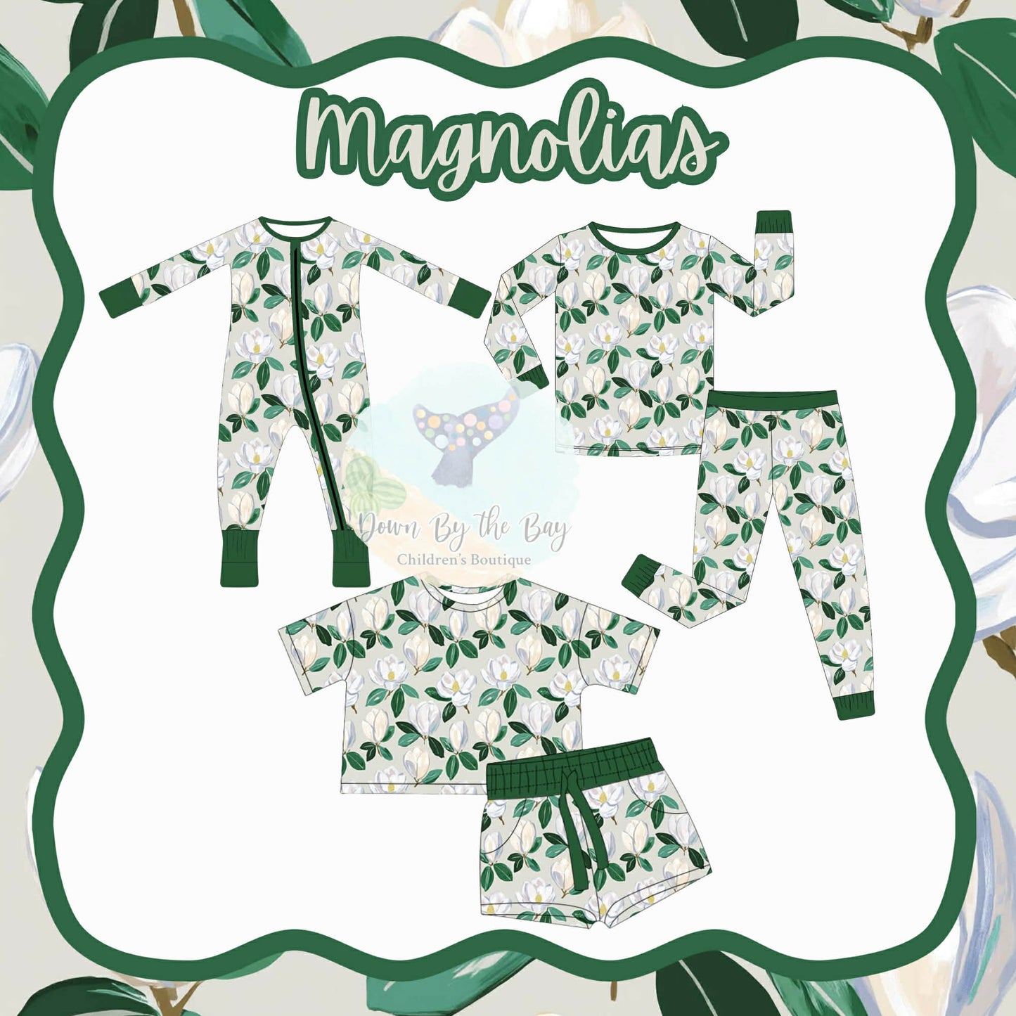 DBTB Bamboo Southern Drop: Magnolias