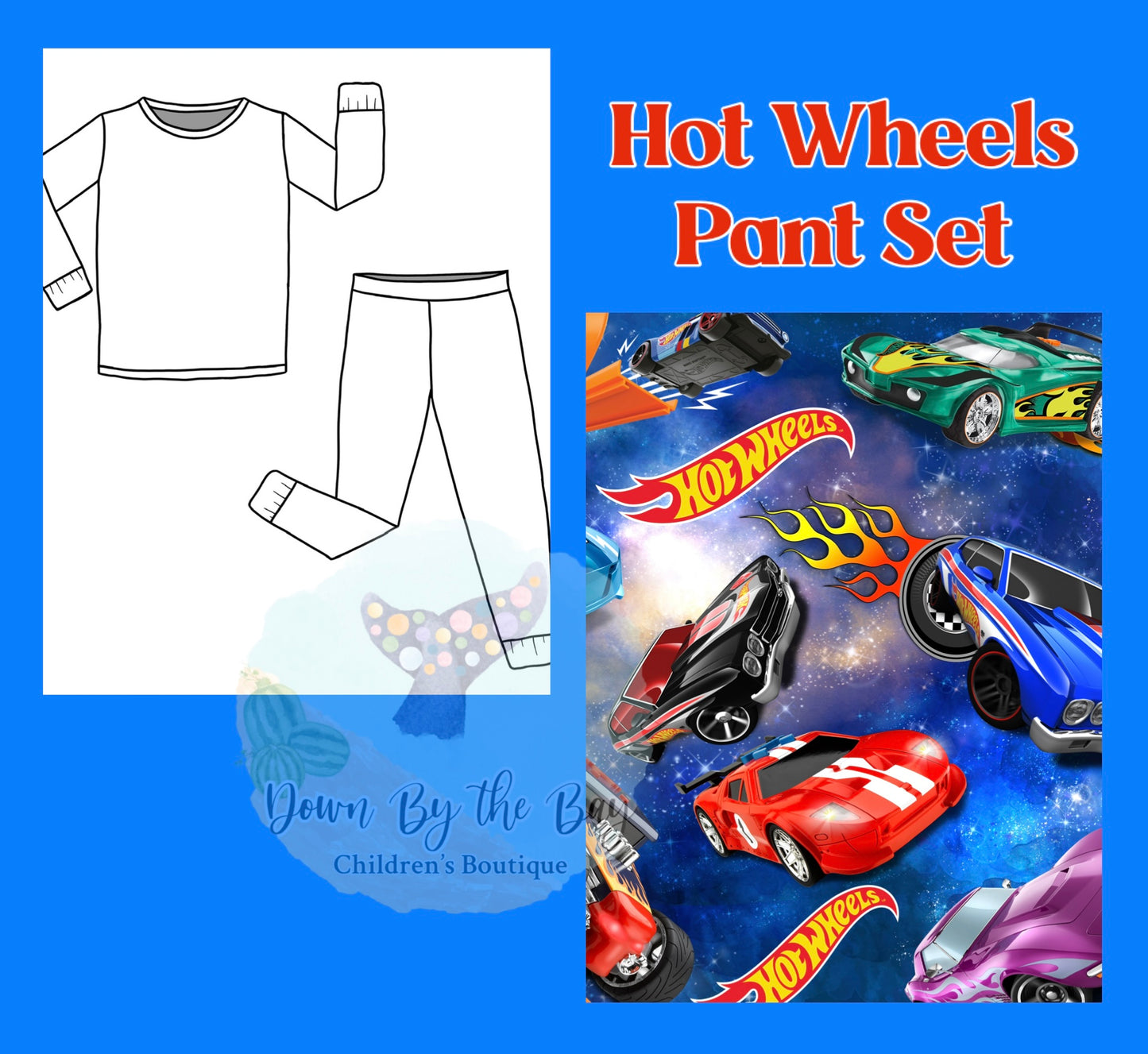 DBTB Bamboo 10K SALE: Hot Wheels Pant Set