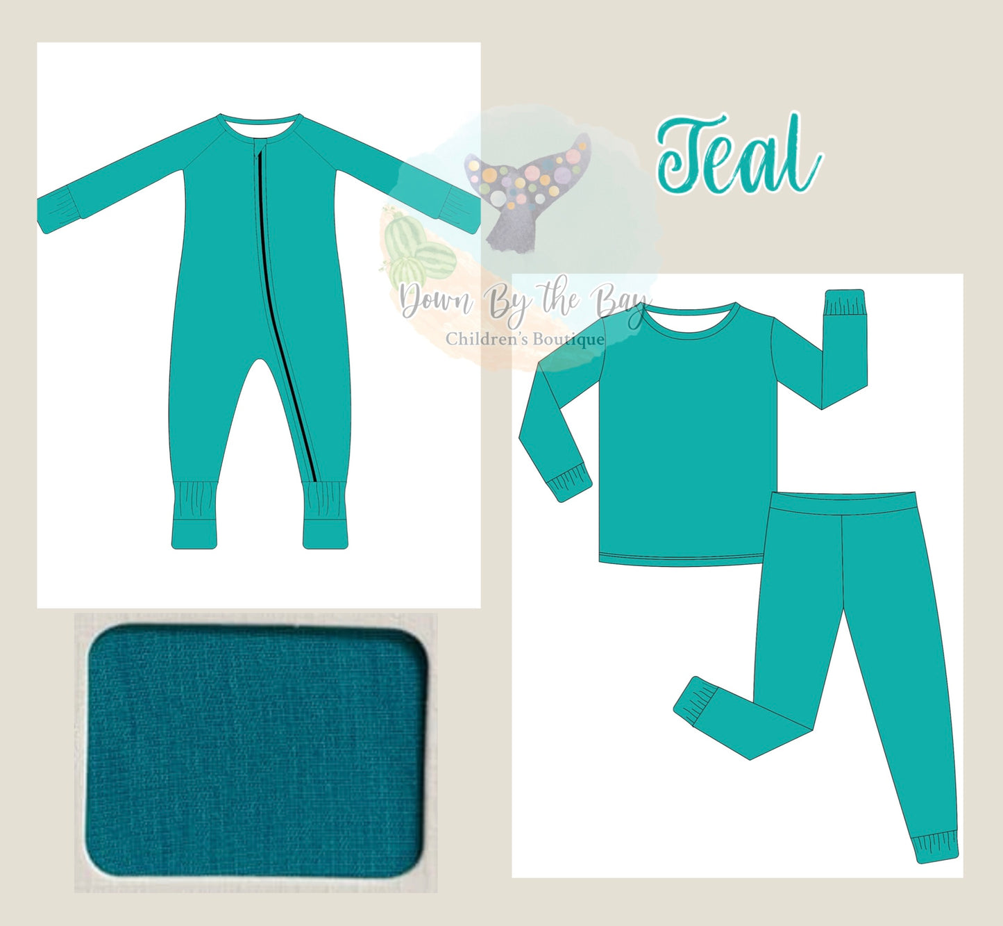 DBTB Bamboo Solids Drop: Teal