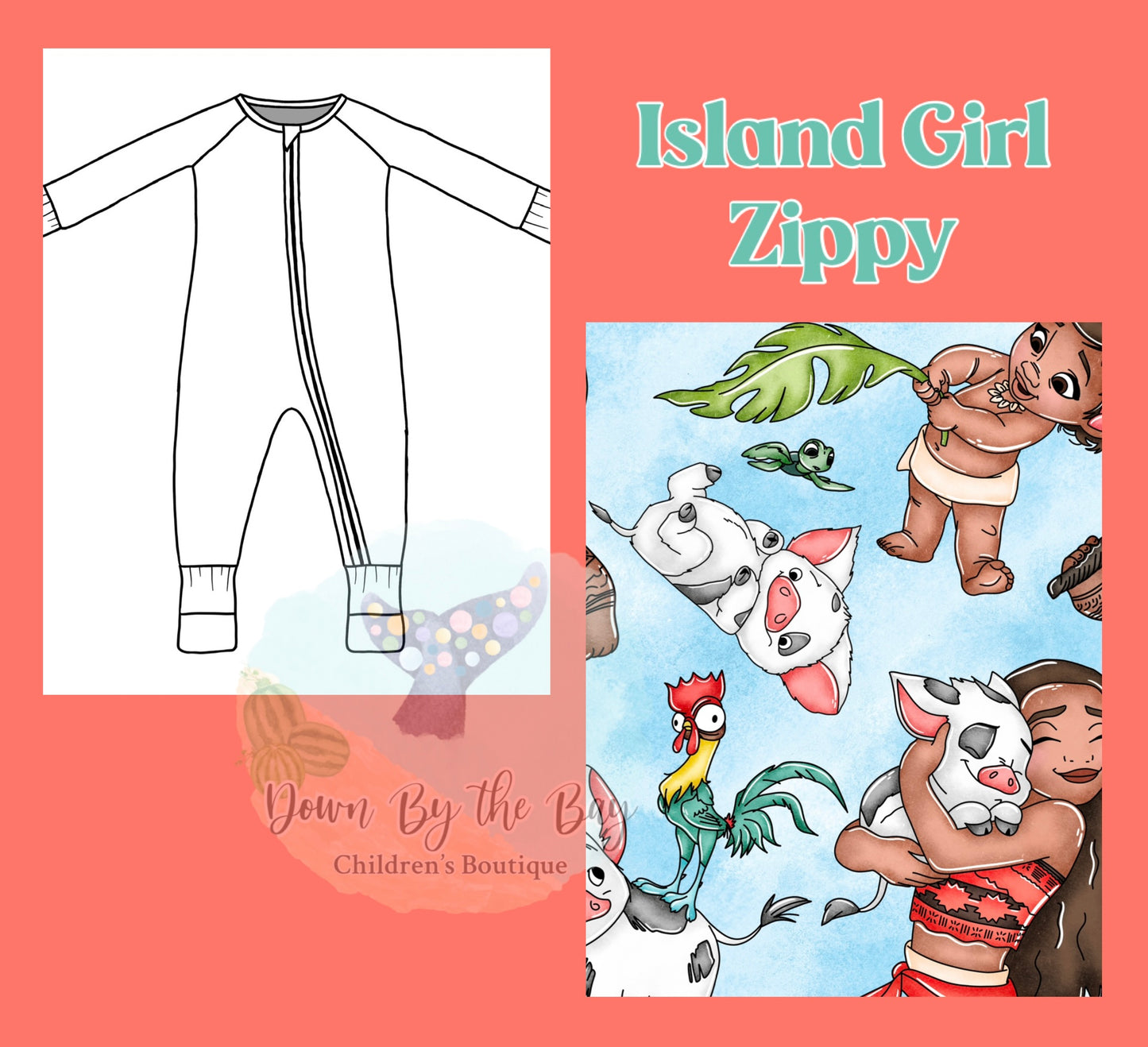DBTB Bamboo 10K SALE: Island Girl Zippy