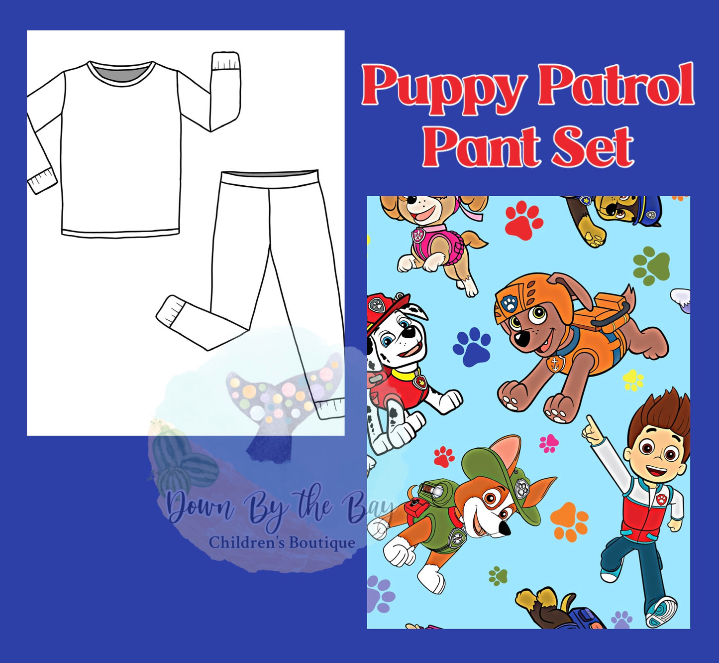 DBTB Bamboo 10K SALE: Puppy Patrol Pant Set