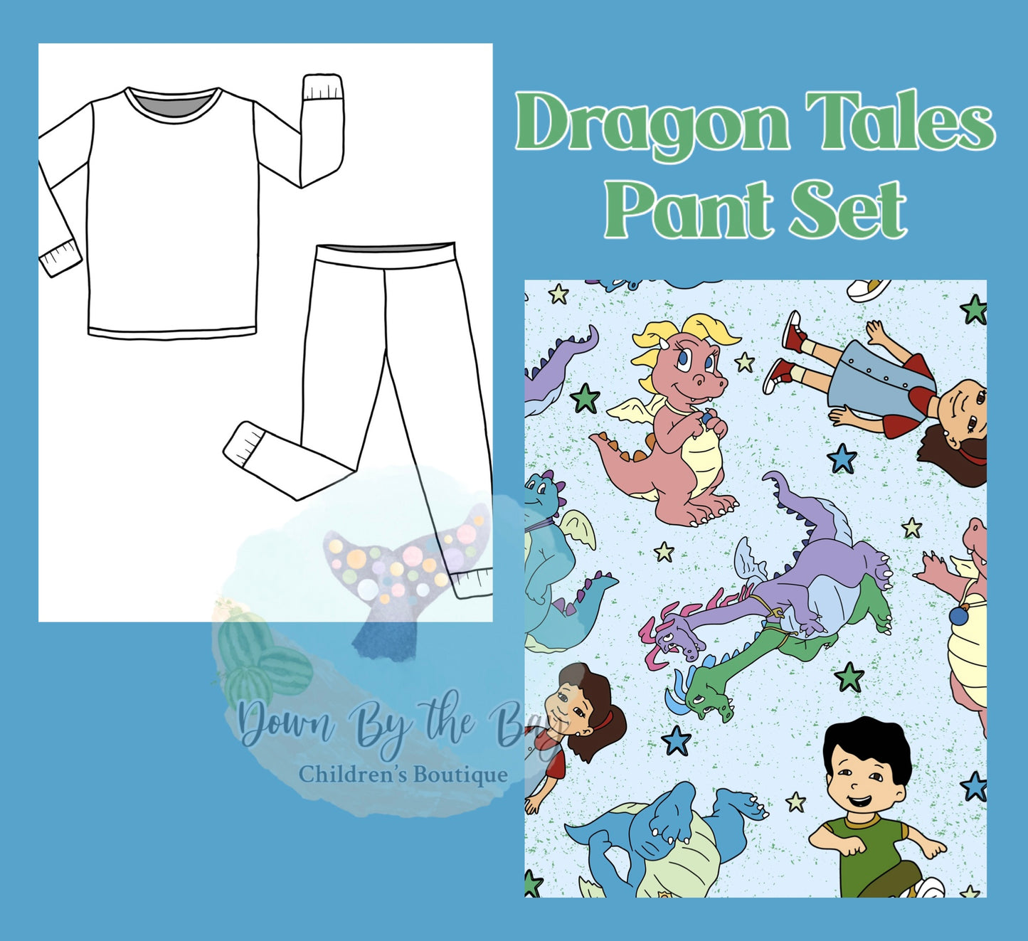 DBTB Bamboo 10K SALE: Dragon Tales Pant Set