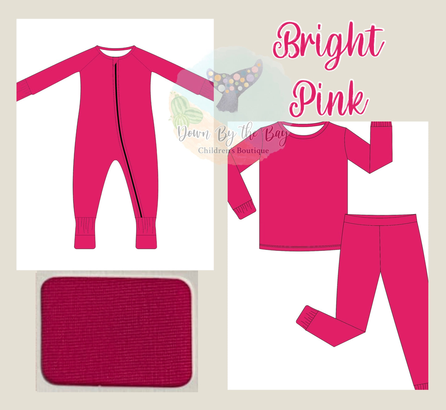 DBTB Bamboo Solids Drop: Bright Pink