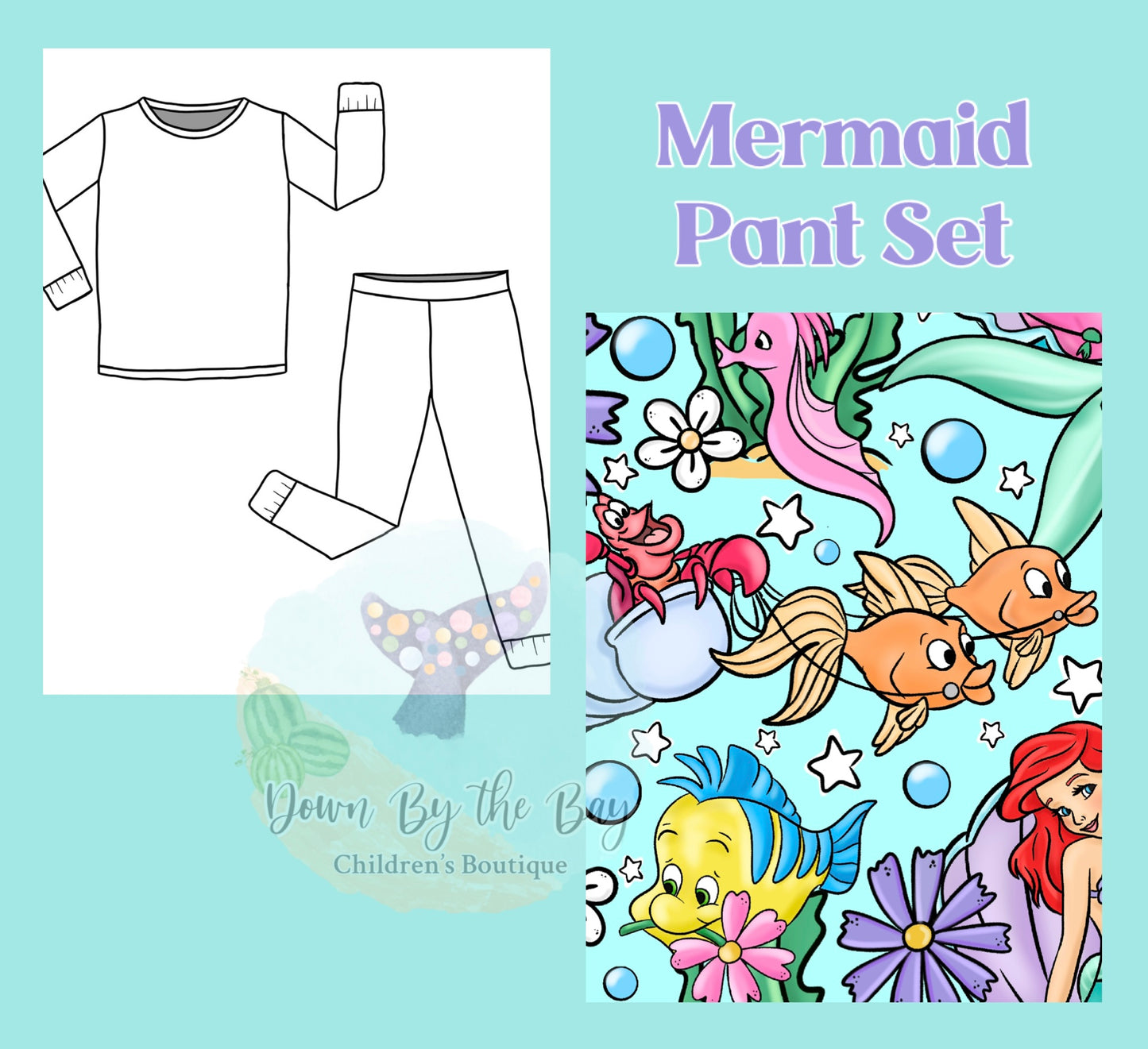 DBTB Bamboo 10K SALE: Mermaid Pant Set