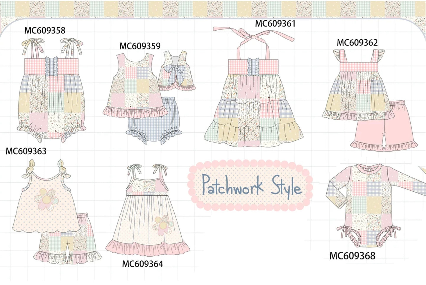 Labor Day SALE: Pastel Patchwork