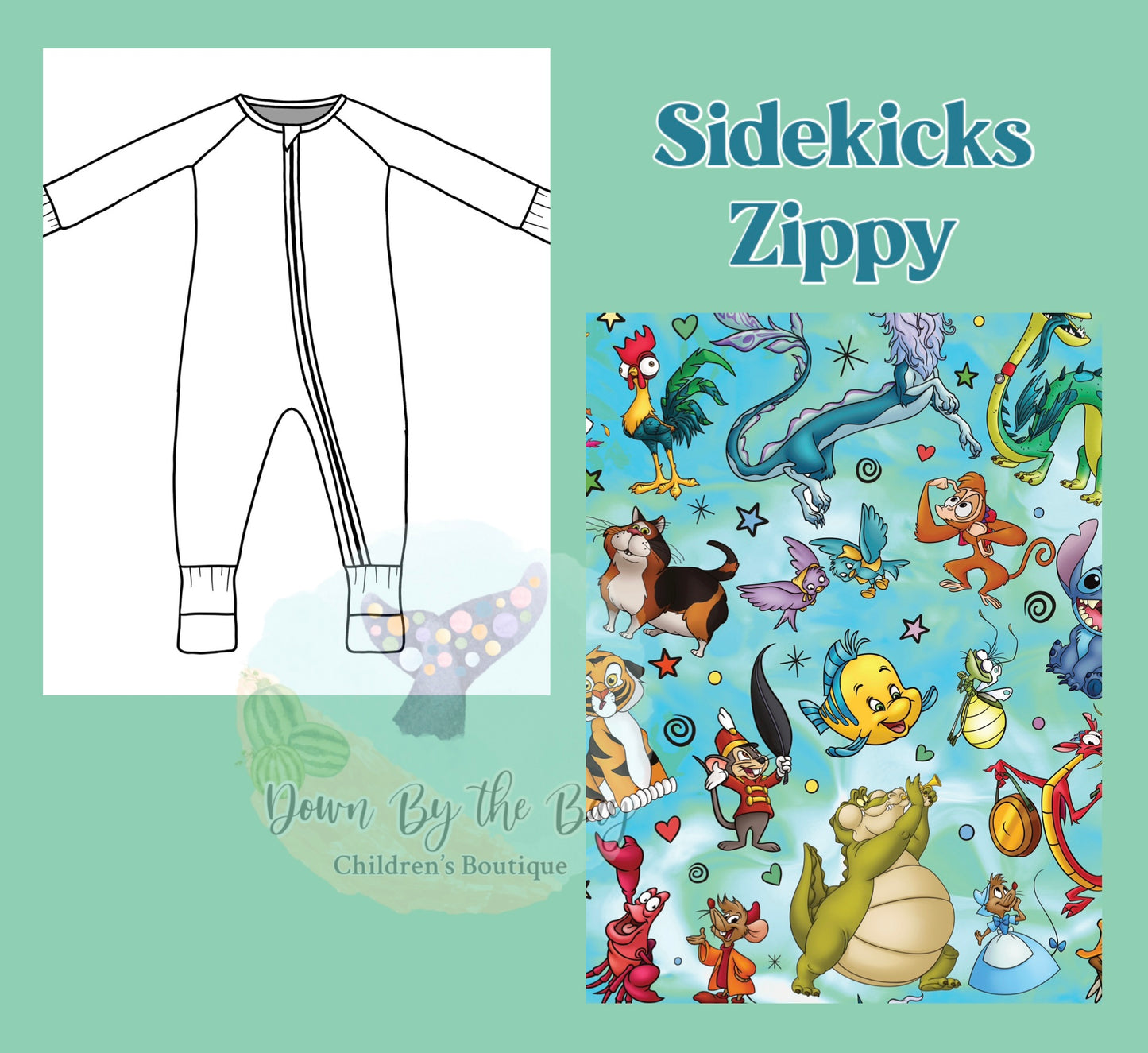DBTB Bamboo 10K SALE: Sidekicks Zippy