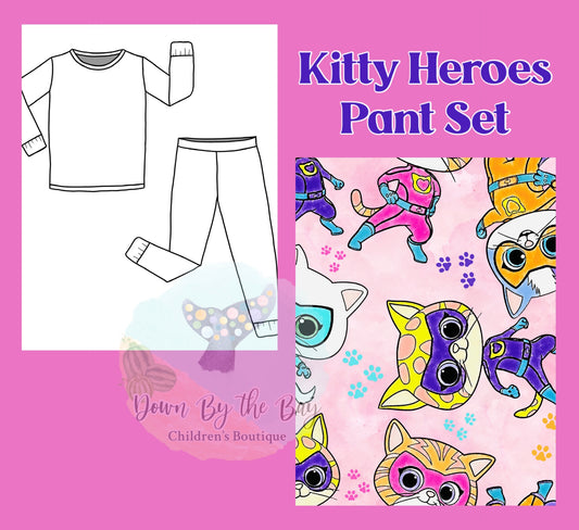DBTB Bamboo 10K SALE: Kitty Heroes Pant Set