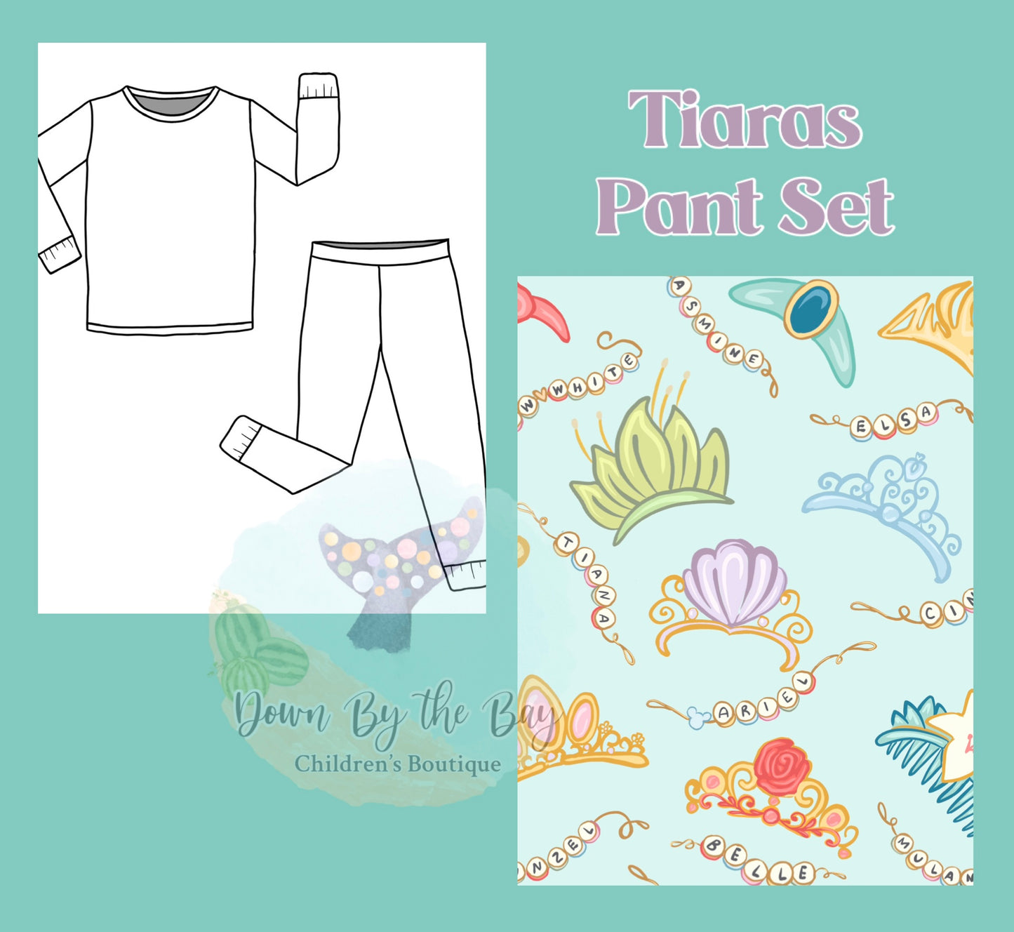 DBTB Bamboo 10K SALE: Tiaras Pant Set