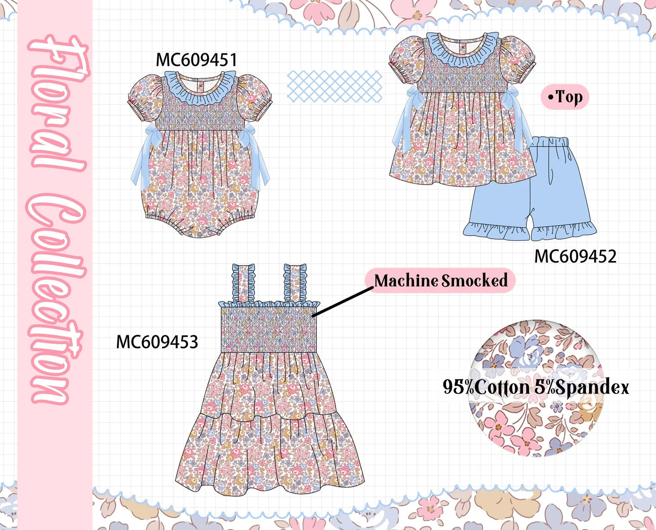 Labor Day SALE: Floral Smocked Collection