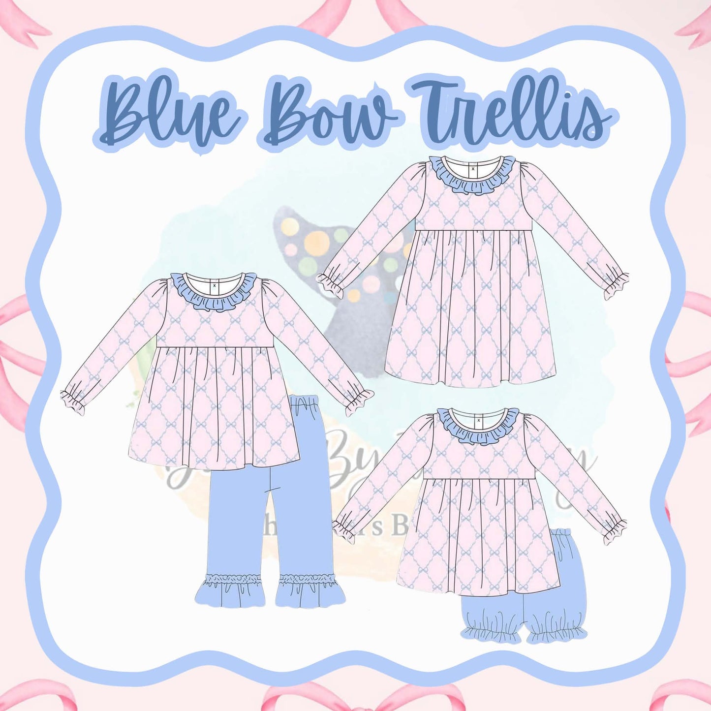 Winter Variety #5: Blue Bow Trellis