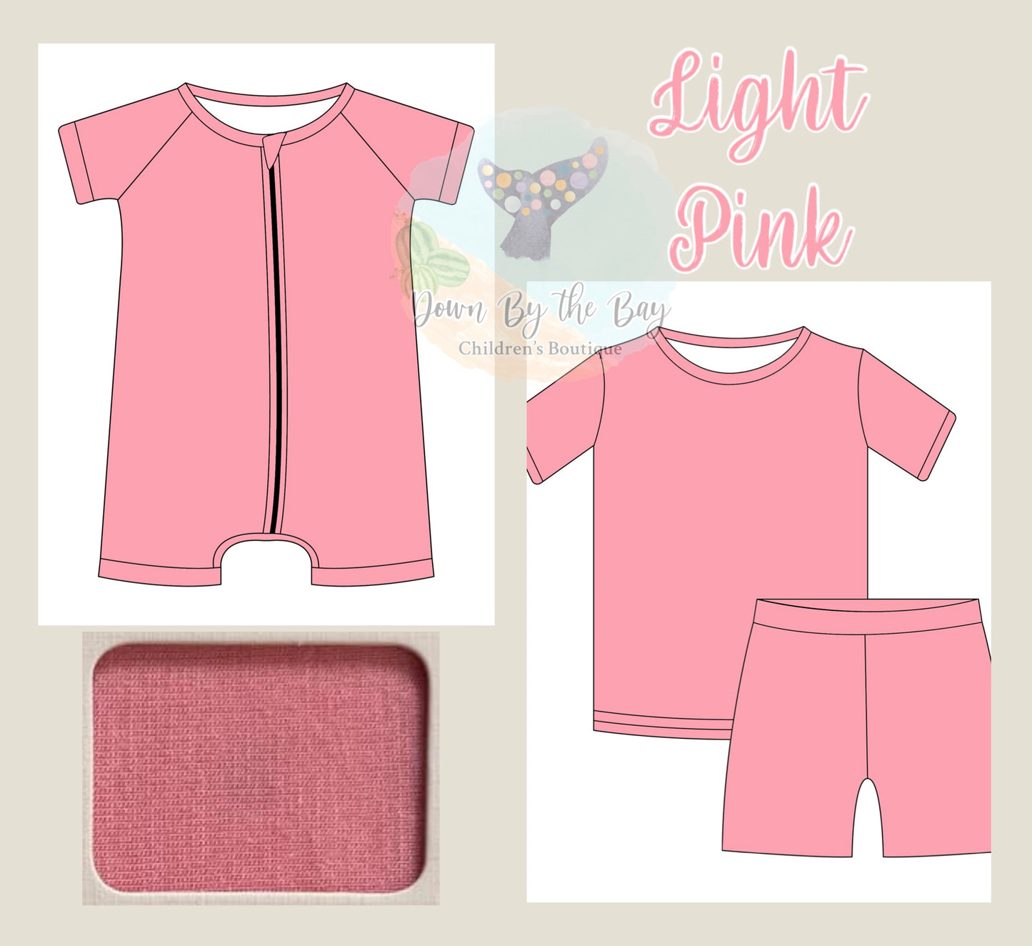 DBTB Bamboo Solids Drop: Light Pink