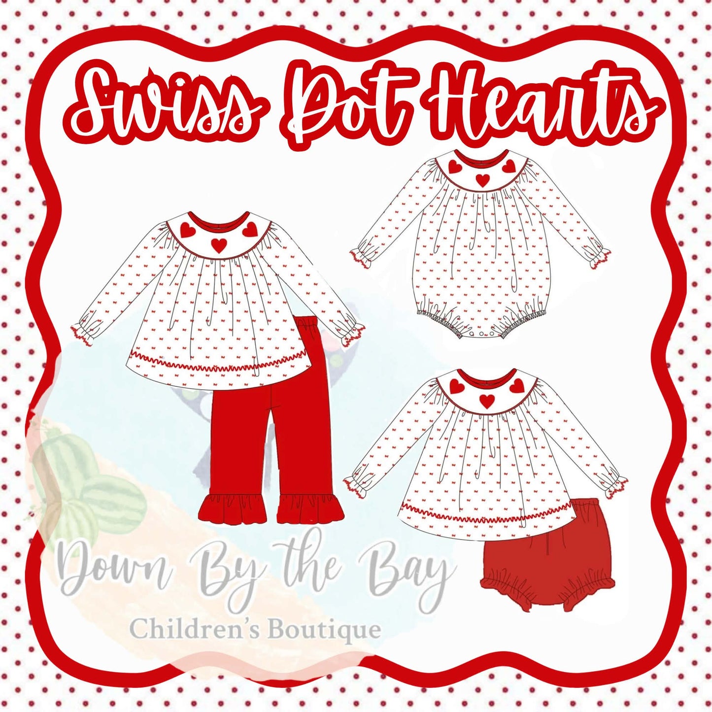Winter Variety #4: Swiss Dot Hearts