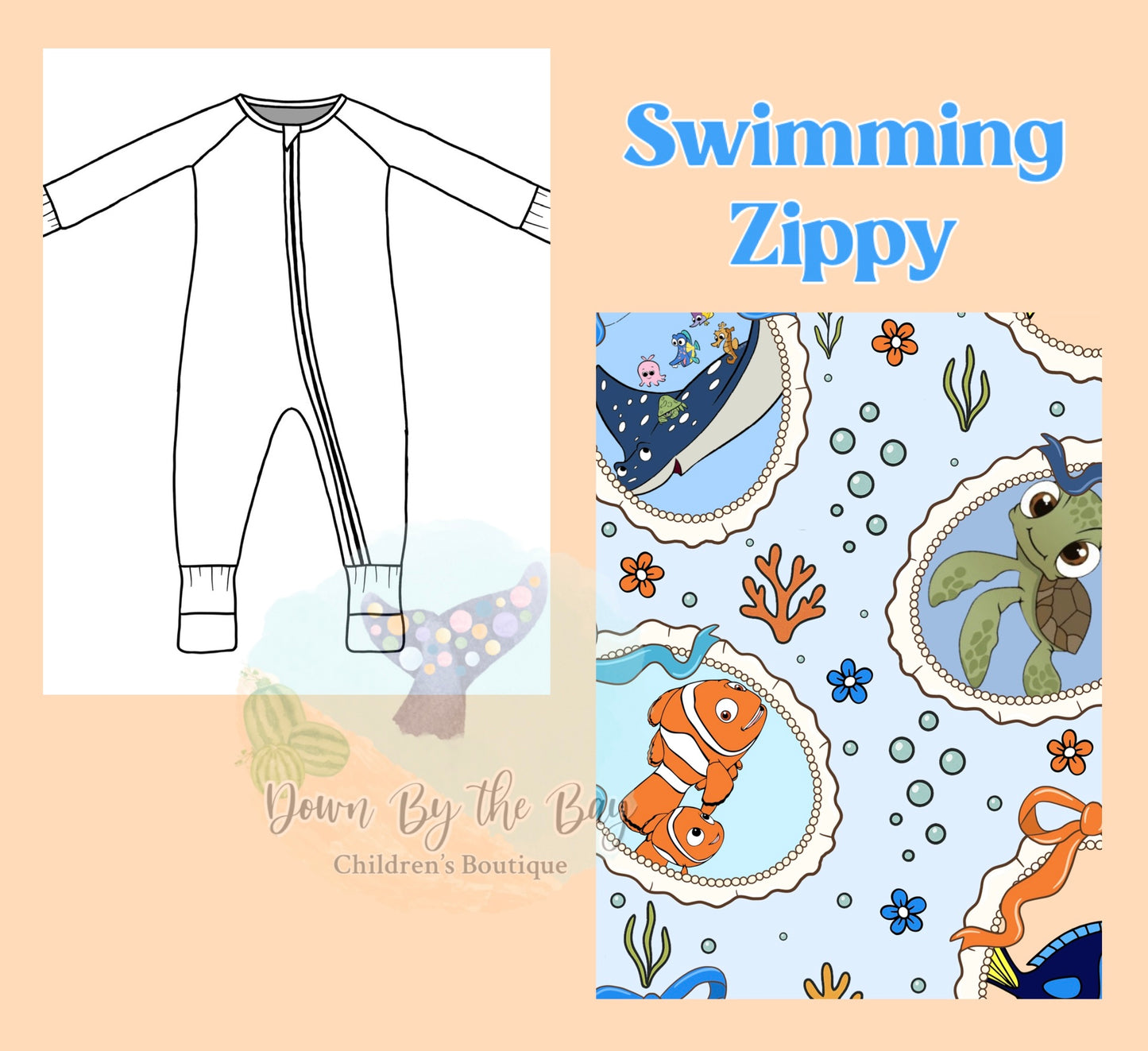DBTB Bamboo 10K SALE: Swimming Zippy