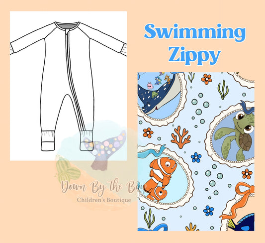 DBTB Bamboo 10K SALE: Swimming Zippy