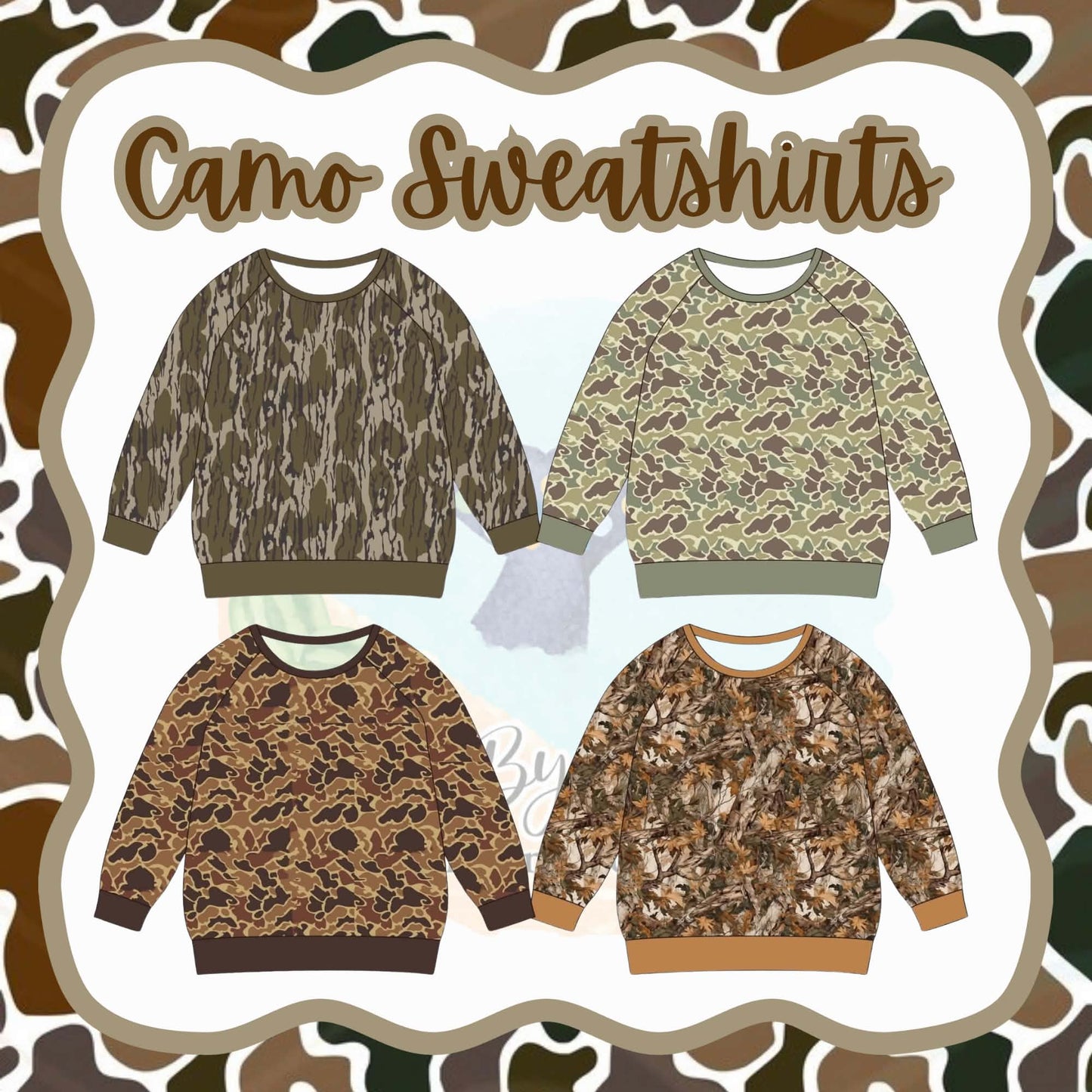 Winter Variety #5: Camo Sweatshirts
