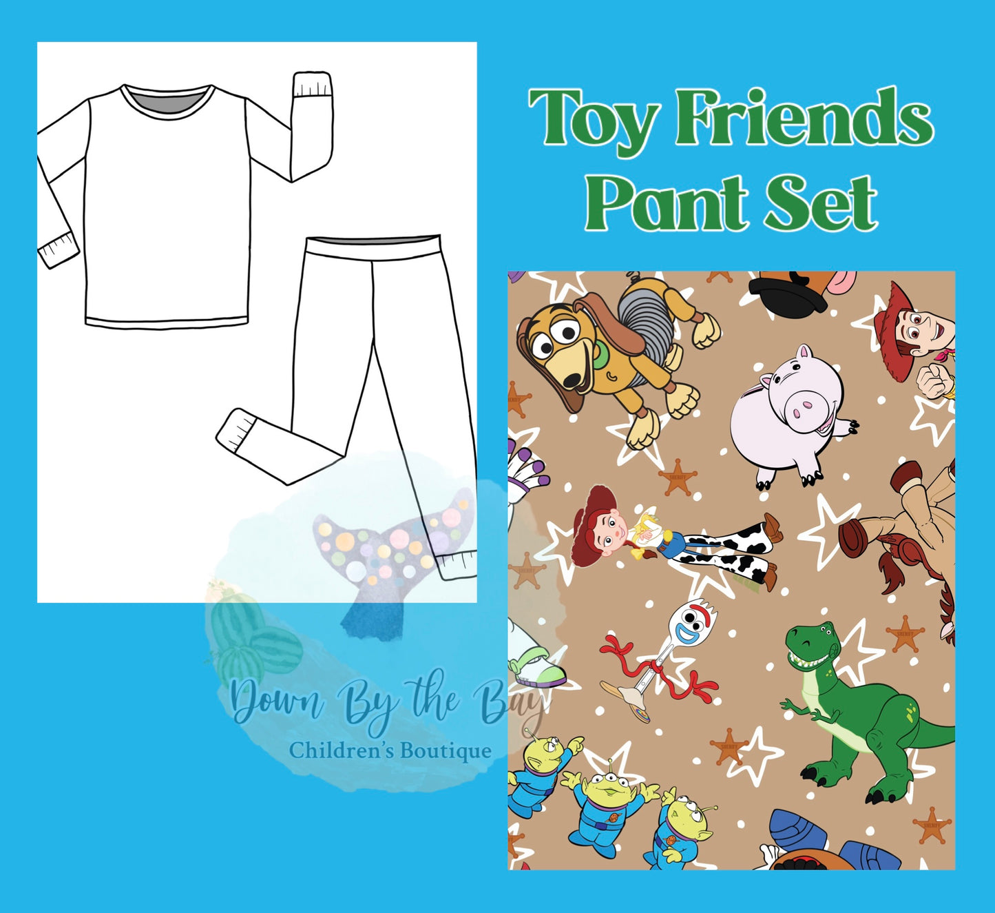 DBTB Bamboo 10K SALE: Toy Friends Pant Set