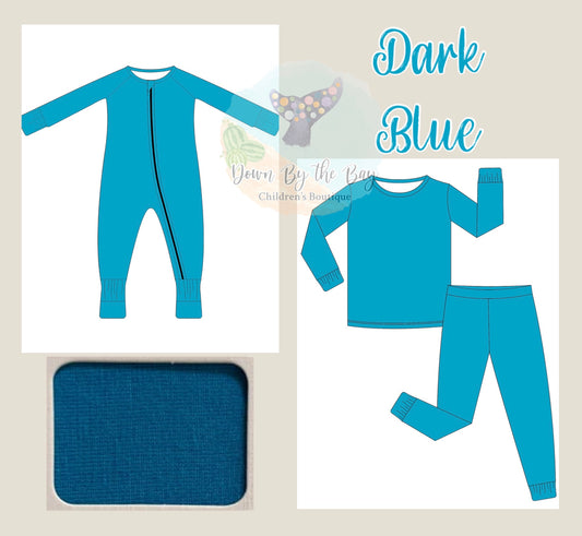 DBTB Bamboo Solids Drop: Dark Blue