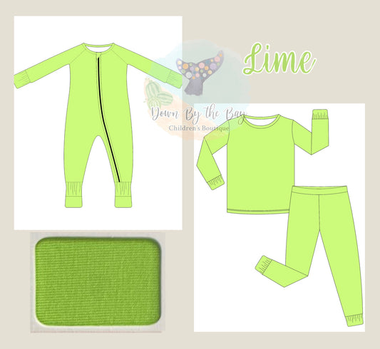 DBTB Bamboo Solids Drop: Lime