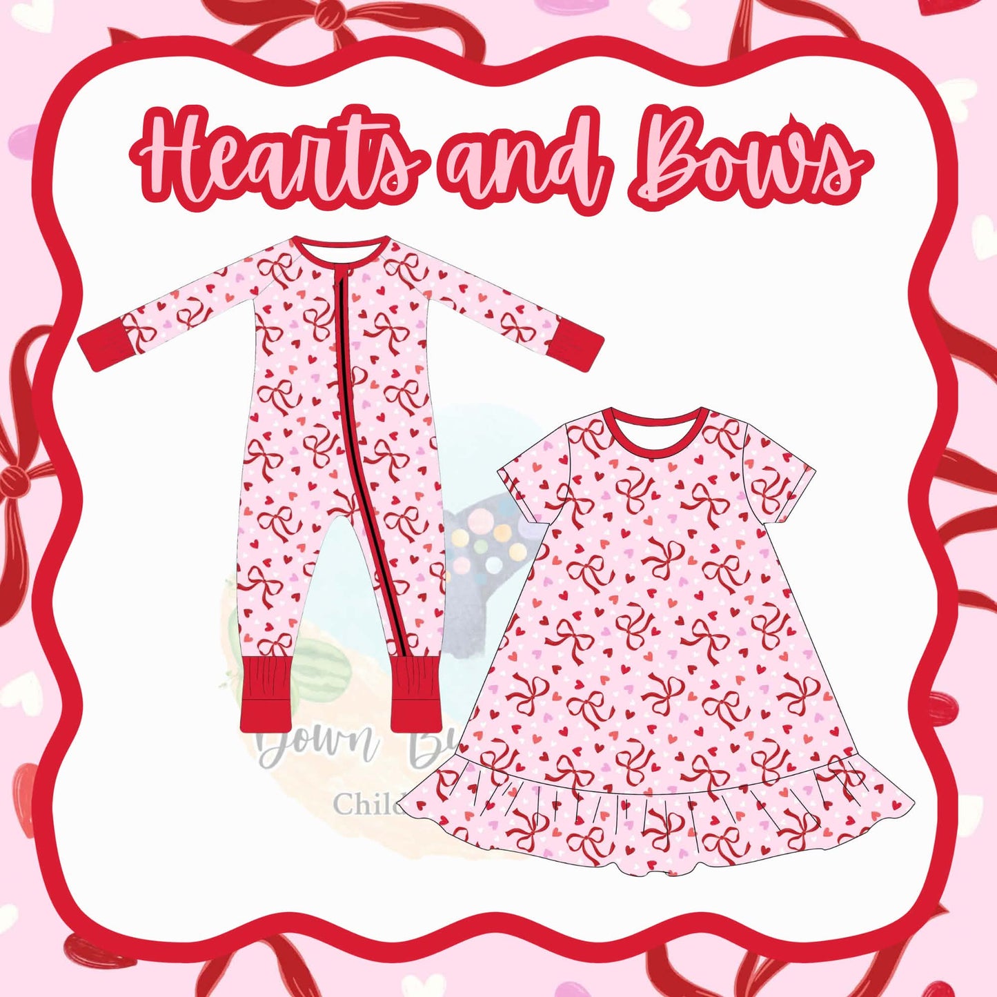 DBTB Bamboo Holiday Drop: Hearts & Bows