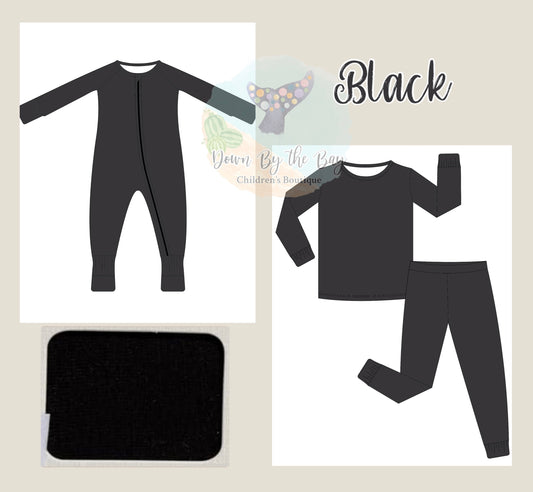 DBTB Bamboo Solids Drop: Black