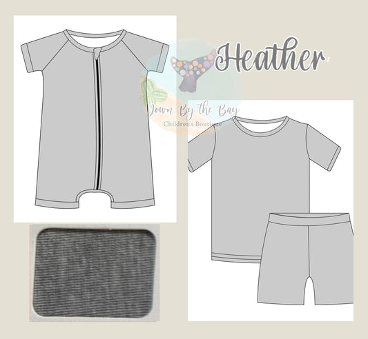 DBTB Bamboo Solids Drop: Heather Gray