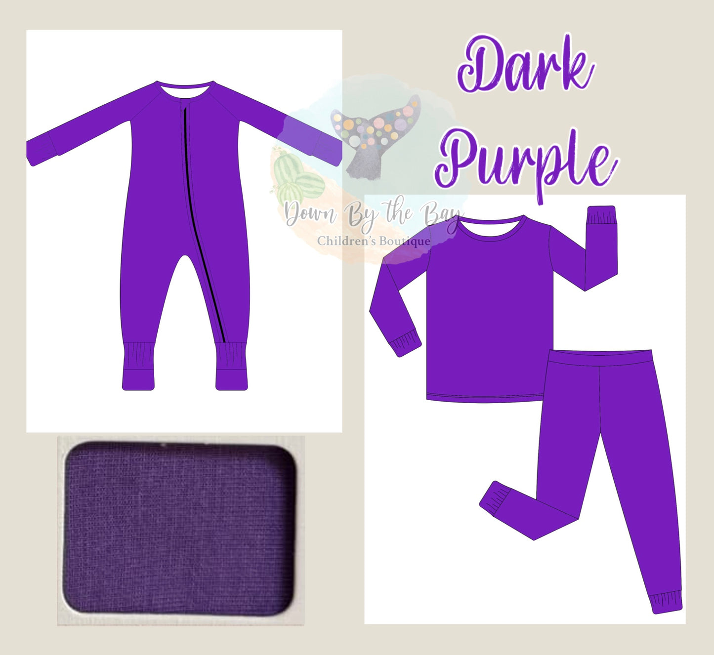 DBTB Bamboo Solids Drop: Dark Purple
