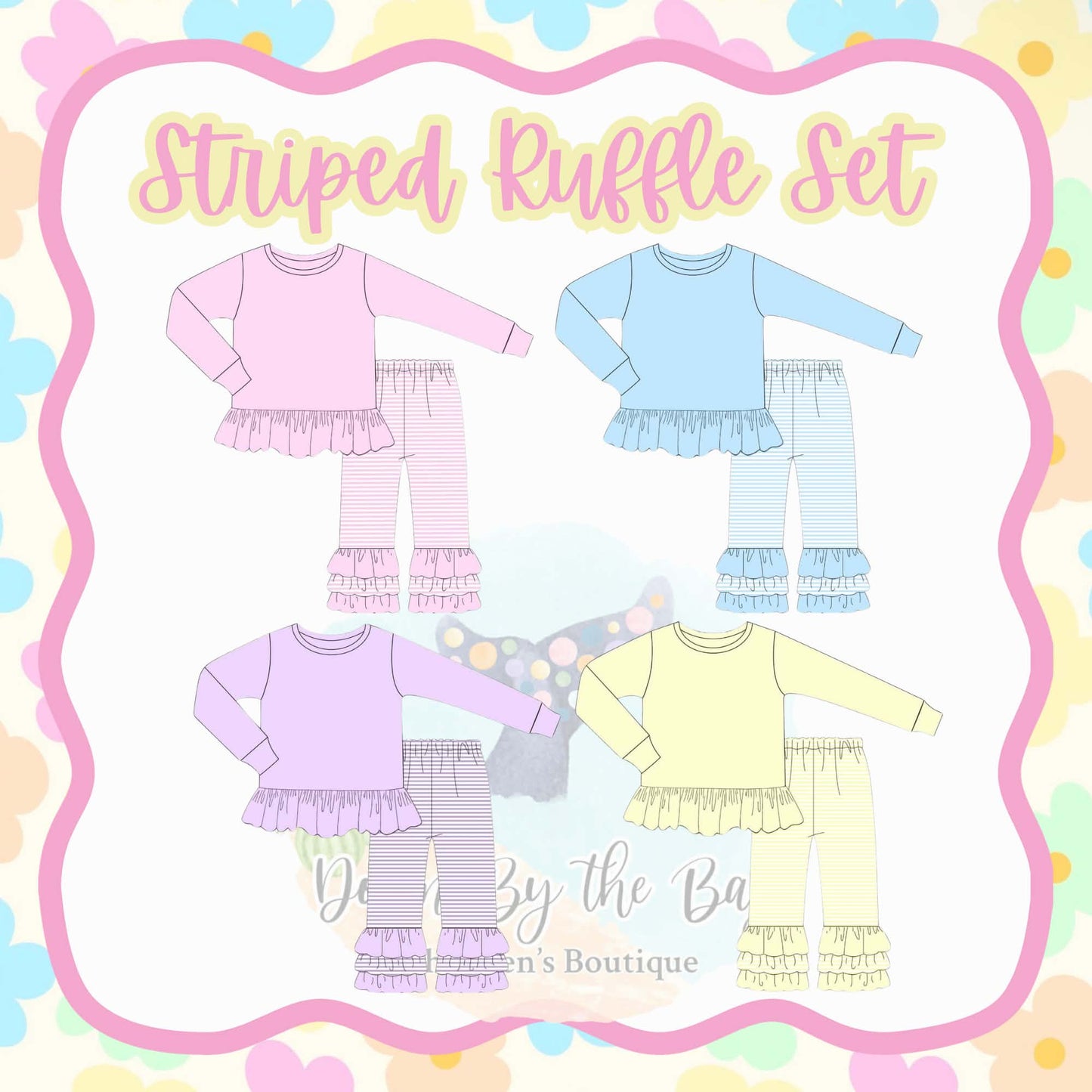 Winter Variety #5: Striped Ruffle Set