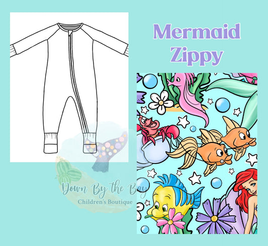DBTB Bamboo 10K SALE: Mermaid Zippy